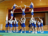 A cheerleading performance.
